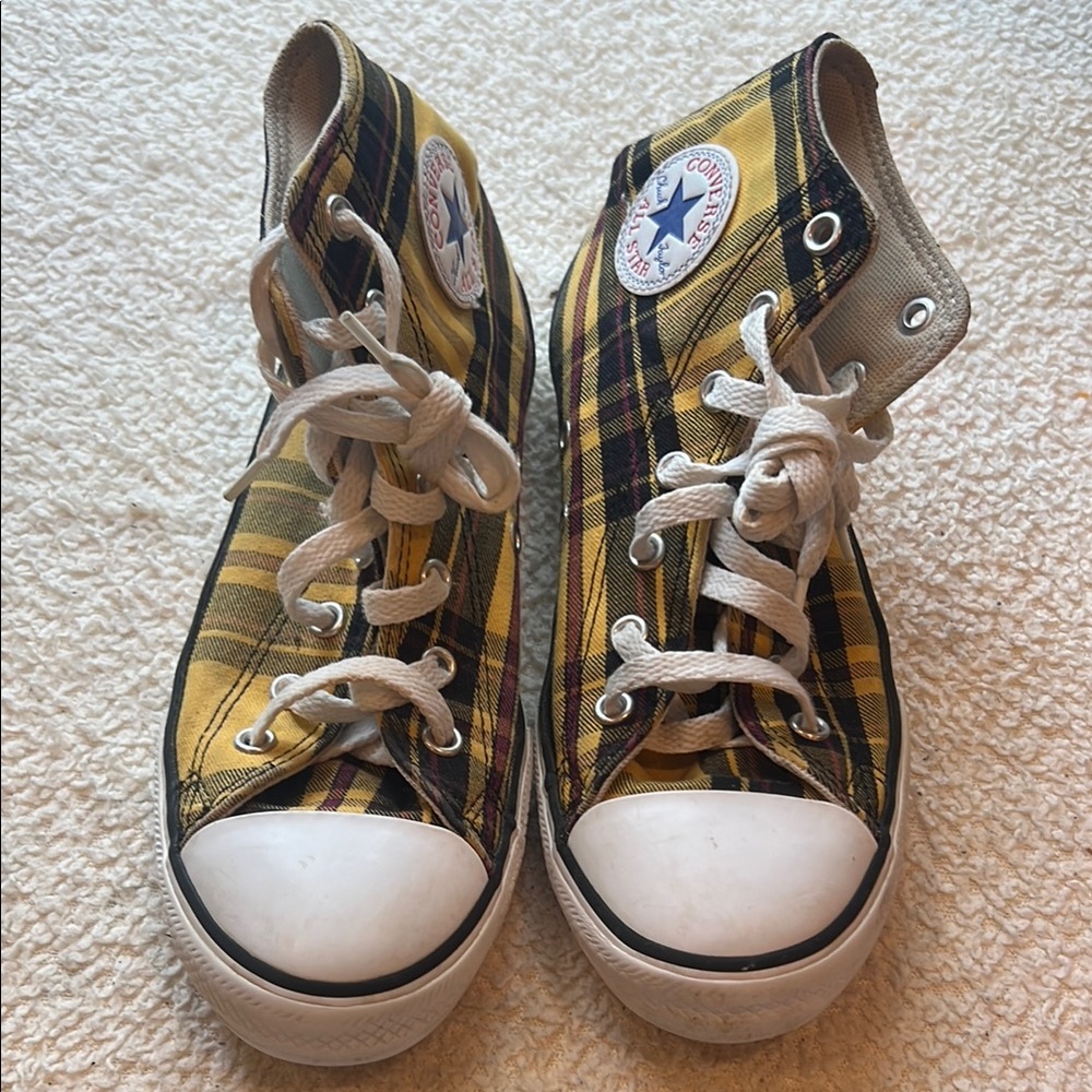 Converse Yellow High-Top Sneakers
